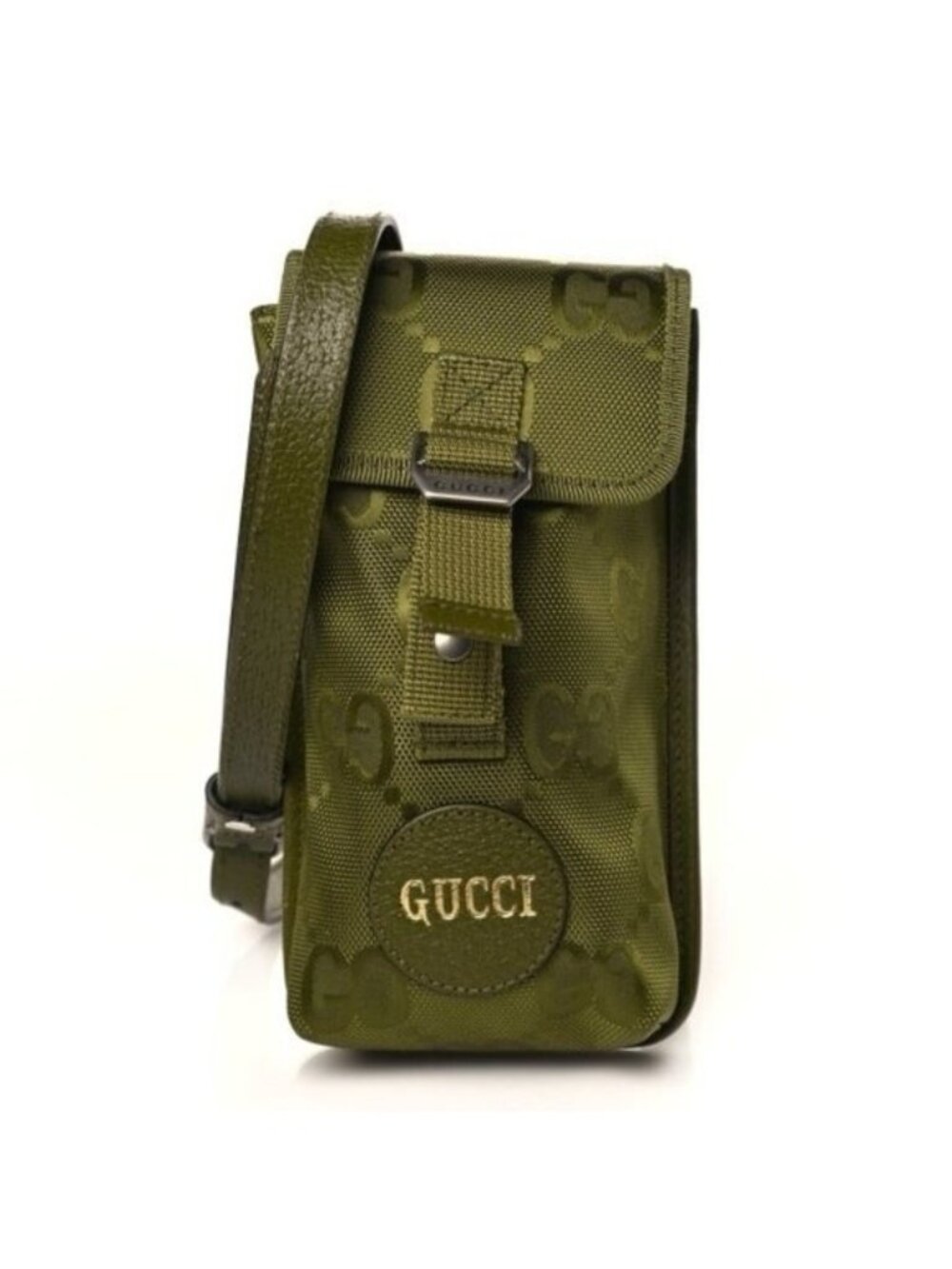 NEW Gucci 696018 H9HKJ 3300 Shoulder Bag Mini Green Storage Case GG